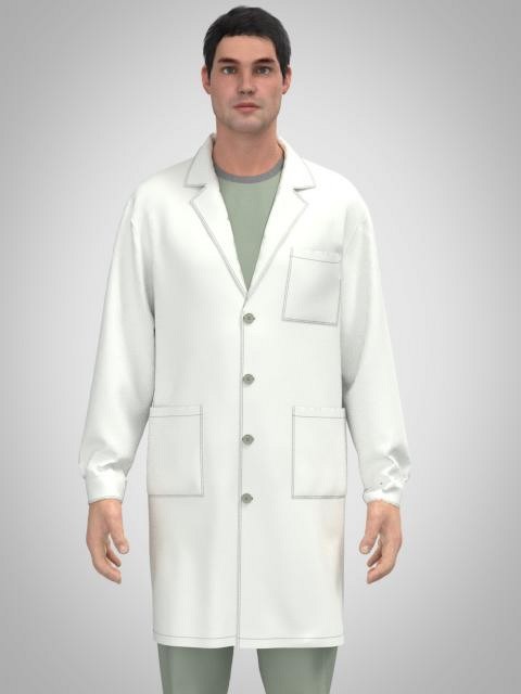 Халат медичний чоловічий ФЛМ 2.4